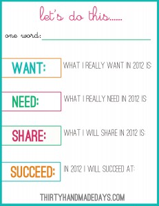 new years resolution