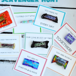 Scavenger Hunt using leftover Halloween candy