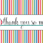 Printable thank you card
