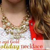 Glitz and Gold Necklace Tutorial