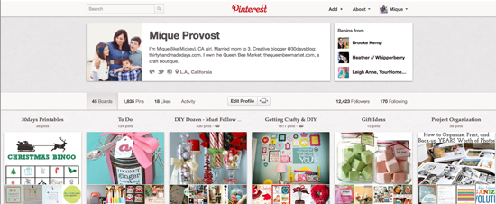 Link up your Pinterest Account Link up your Pinterest Account