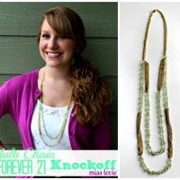 Forever 21 Knockoff Necklace Tutorial