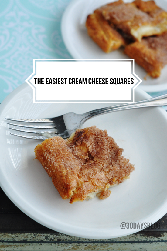 Super Simple Cream Cheese Squares Dessert