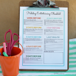Holiday Cleaning Tips - use this printable checklist to help reduce stress during the chaos of the holidays and entertaining. www.thirtyhandmadedays.com
