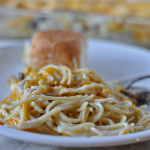 The perfect Thanksgiving leftover recipe- Turkey Tetrazzini. This is a family favorite that I've been making for years. www.thirtyhandmadedays.com