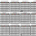 Printable Mini Calendar for 2014 www.thirtyhandmadedays.com