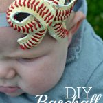 DIY Baseball Bow Headband from The Cards We Drew