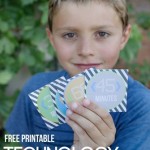Printable Kids Technology Tokens - super awesome idea from Over the Big Moon