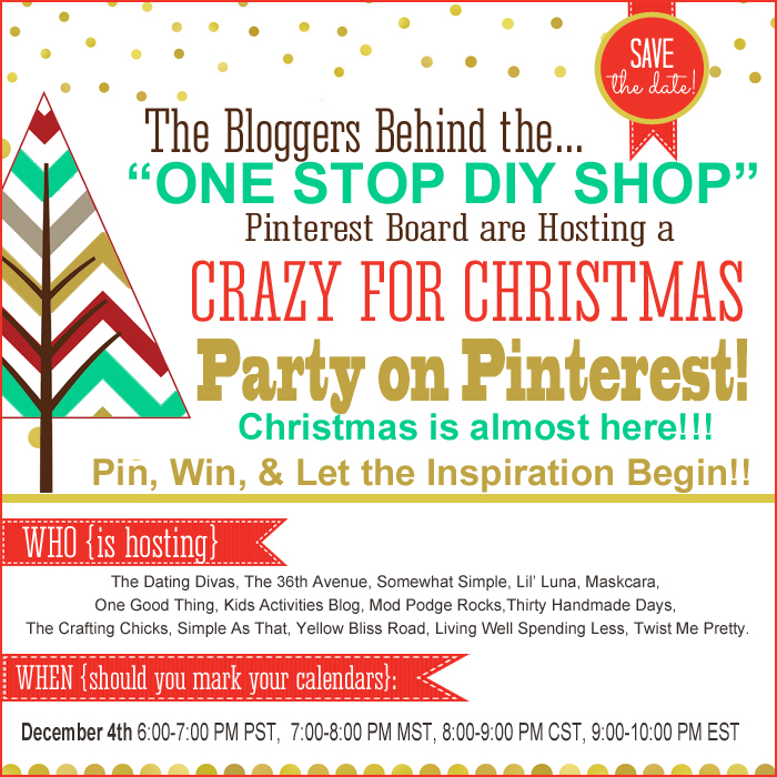 Crazy for Christmas Pinterest Party + Giveaway