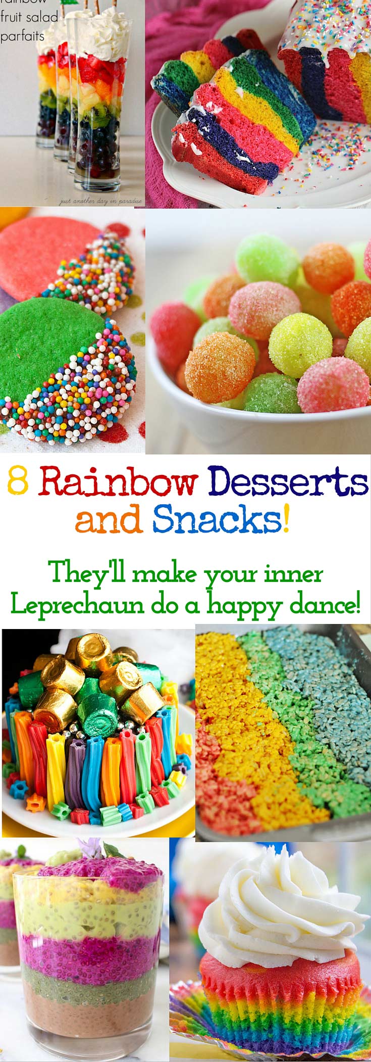 8 Rainbow Desserts that will make your inner Leprechaun do a happy dance!
