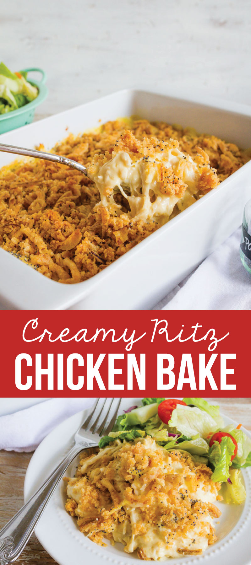 Creamy Ritz Chicken Bake - this will be one of your family favorite main dishes for sure!