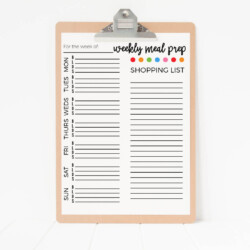 Weekly Meal Planner Template