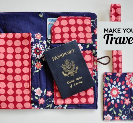 Learn how to make your own travel set- a fun sewing project with step by step tutorial!
