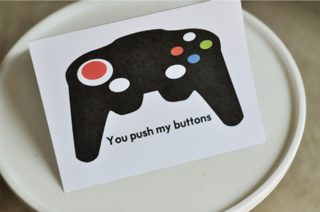 Printable Fathers Day Cards - download this gamer card. 