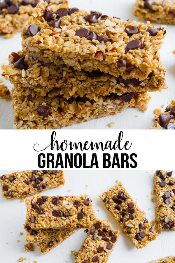Homemade Granola Bars Recipe -way better than the store bought version. These taste amazing! via www.thirtyhandmadedays.com