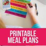 Printable Meal Planning Template - download this simple dinner planner via www.thirtyhandmadedays.com