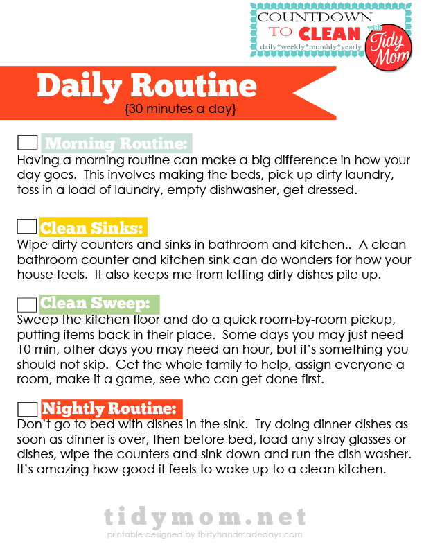 how to make a daily routine