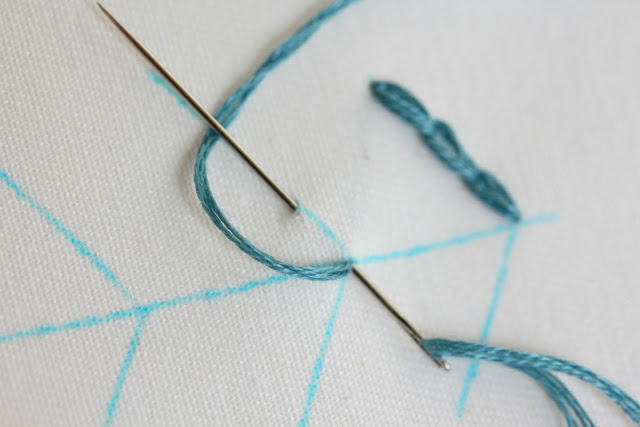 Learn to chain stitch - make this cute Christmas ornament. Step 2 via www.thirtyhandmadedays.com