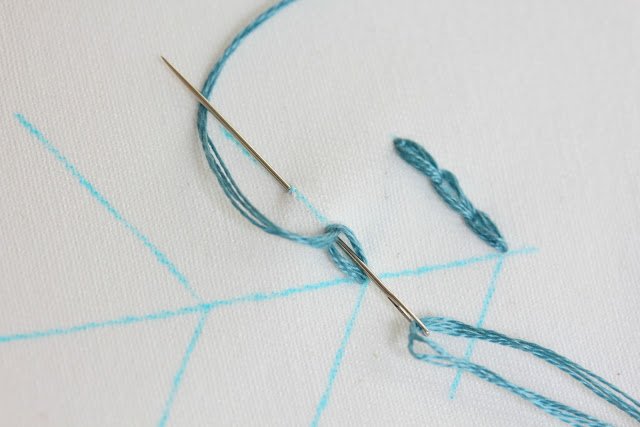 Learn to chain stitch - make this cute Christmas ornament. Step 4 via www.thirtyhandmadedays.com