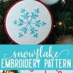 Perfect for the holidays - use these embroidery snowflake patterns to make adorable Christmas ornaments. via thirtyhandmadedays.com