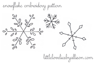 Perfect for the holidays - use these embroidery snowflake patterns to make adorable Christmas ornaments. free pattern via thirtyhandmadedays.com