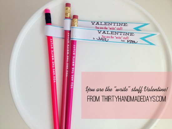 Valentines Card: You are the write stuff