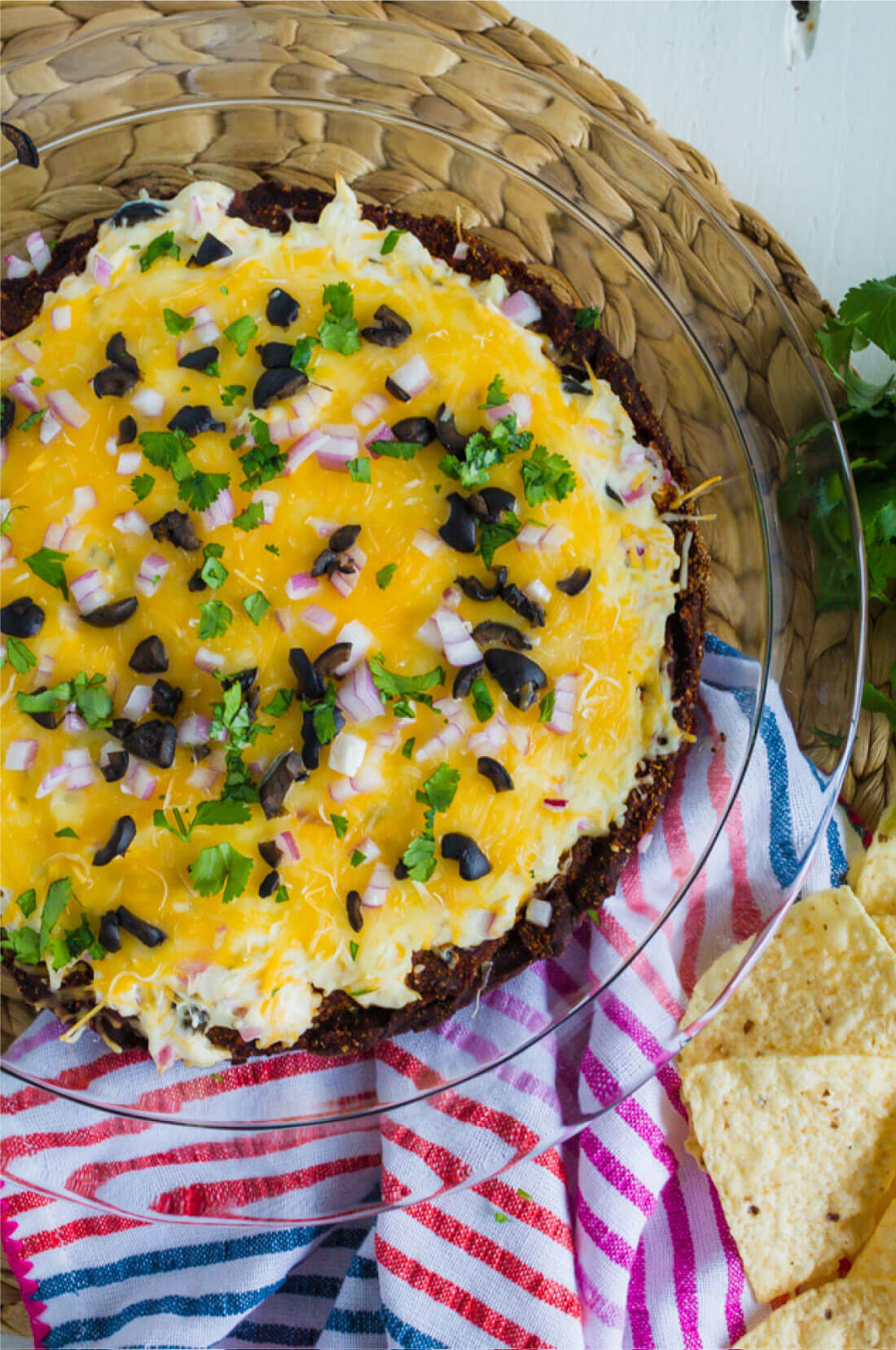 Layered Bean Dip - this bean dip recipe isn't your typical one. It has a little kick and a whole lot of flavor. www.thirtyhandmadedays.com