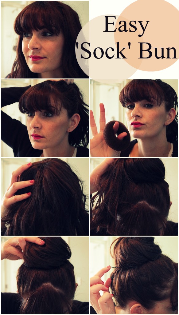 Easy Sock Bun Tutorial - learn how to make the perfect bun! via www.thirtyhandmadedays.com