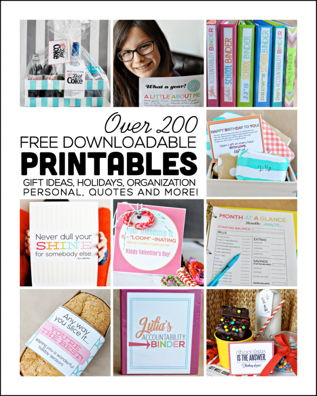 Over 100 Free Printables
