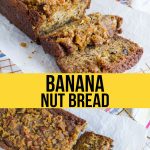 A delicious Banana Nut Bread Recipe with a cinnamon sugar topping that will knock your socks off! from www.thirtyhandmadedays.com