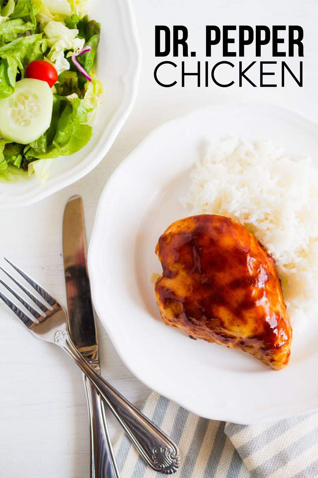 Dr Pepper Chicken - an easy dinner recipe made with just a few ingredients from thirtyhandmadedays.com