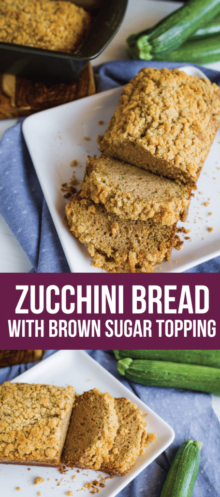 Zucchini Bread with Brown Sugar Topping - try this amazing quick bread. It's so easy to make and delicious! from www.thirtyhandmadedays.com