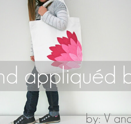 How to applique - make an adorable bag with this step by step tutorial!
