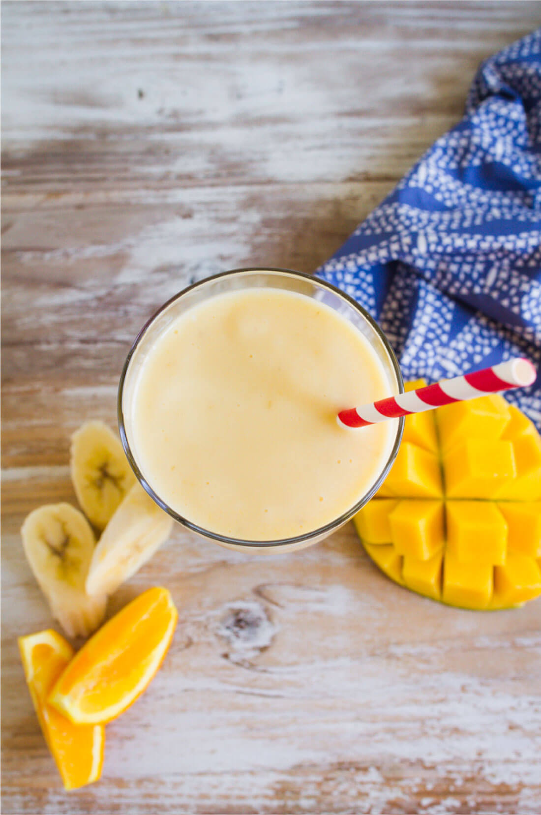 Super easy smoothie recipe to make - how to make a mango smoothie! from www.thirtyhandmadedays.com