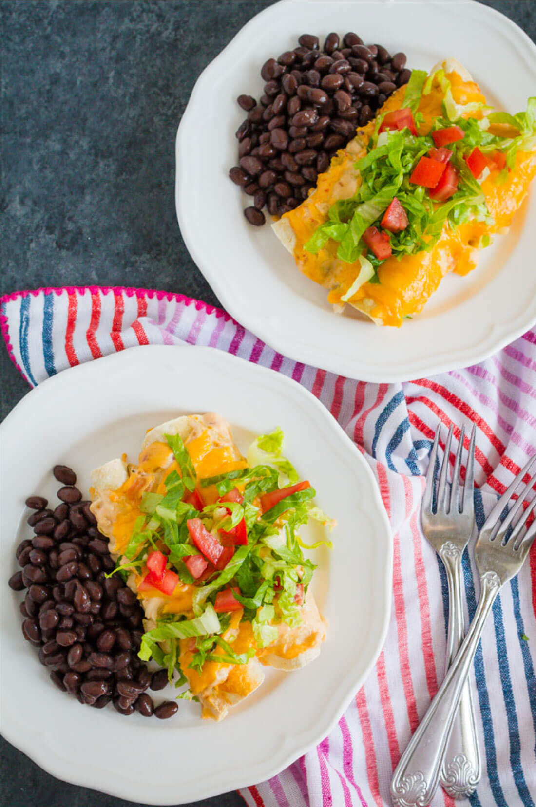 Mom's Chicken Enchiladas- one of my favorite main dish recipes of all time from thirtyhandmadedays.com