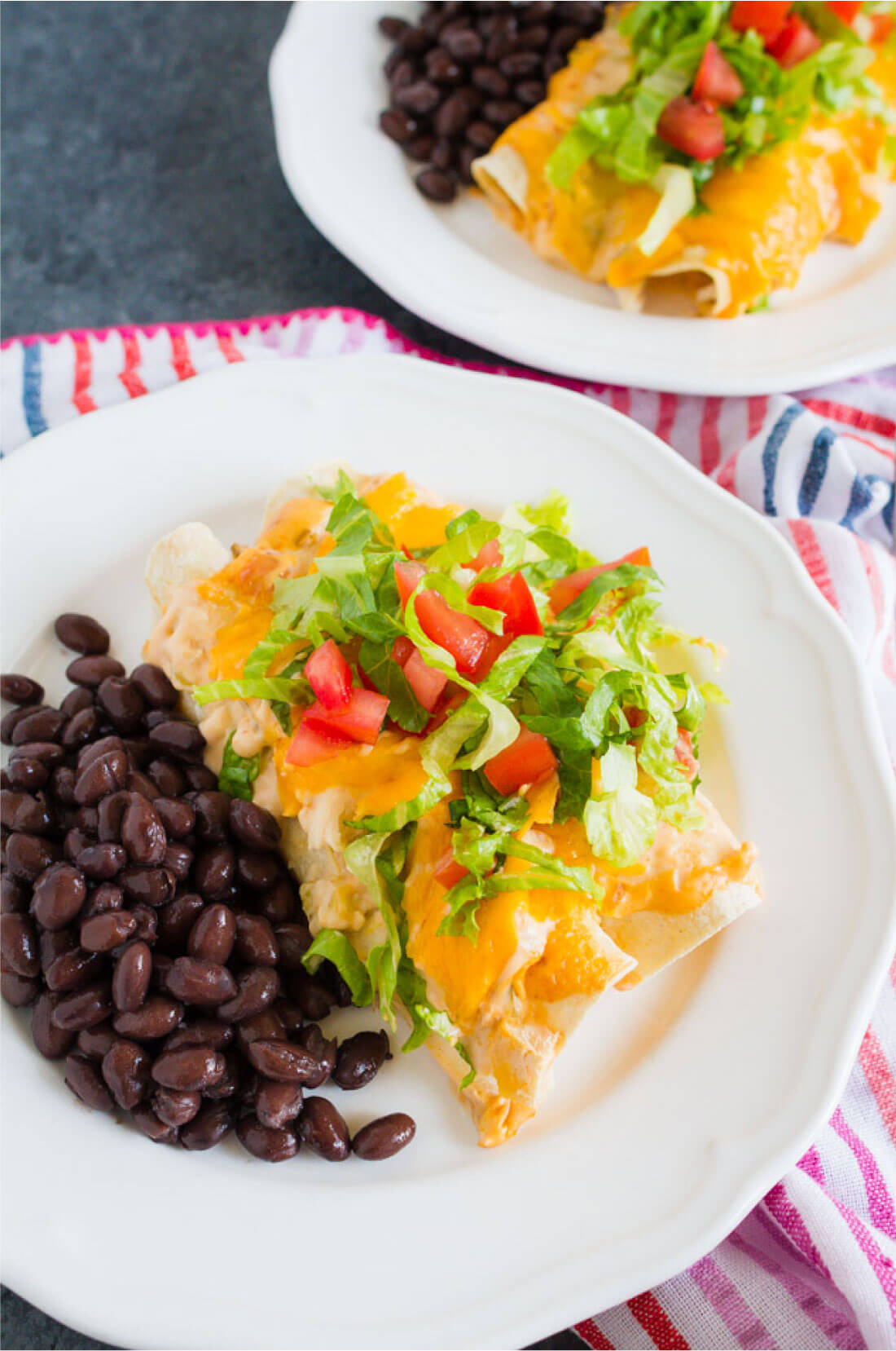 Mom's Chicken Enchiladas- one of my favorite main dish recipes of all time via www.thirtyhandmadedays.com