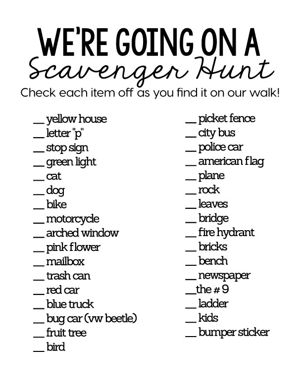 Best Printable Scavenger Hunt Template Tara Blog Best Printable Scavenger Hunt Template Tara Blog