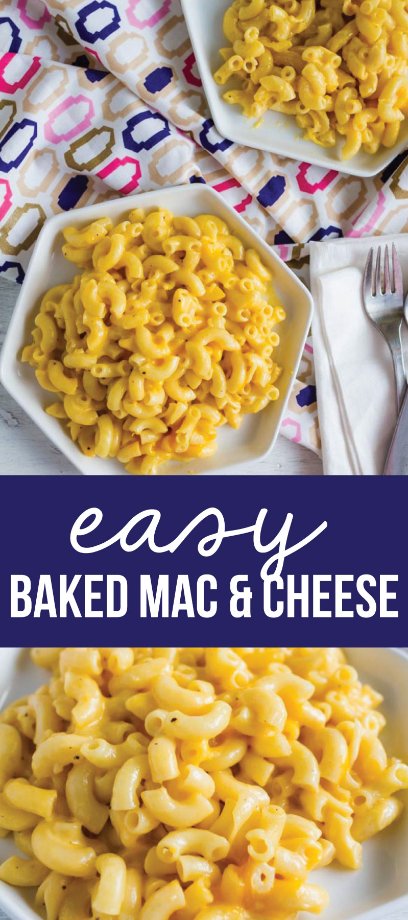 Easy Baked Mac and Cheese - one of our favorite family dinners. from www.thirtyhandmadedays.com