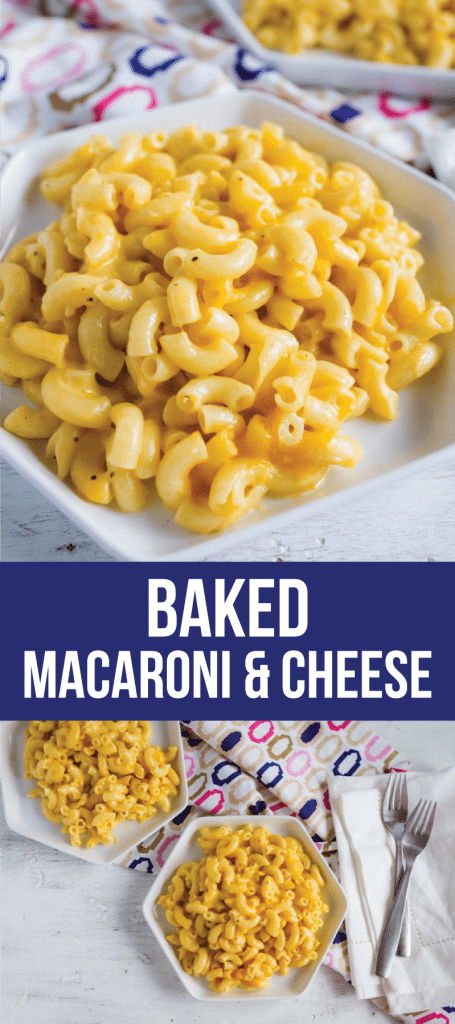 Food and drink: Baked Macaroni and Cheese - the best way to make mac and cheese. Simple dinner recipe! 