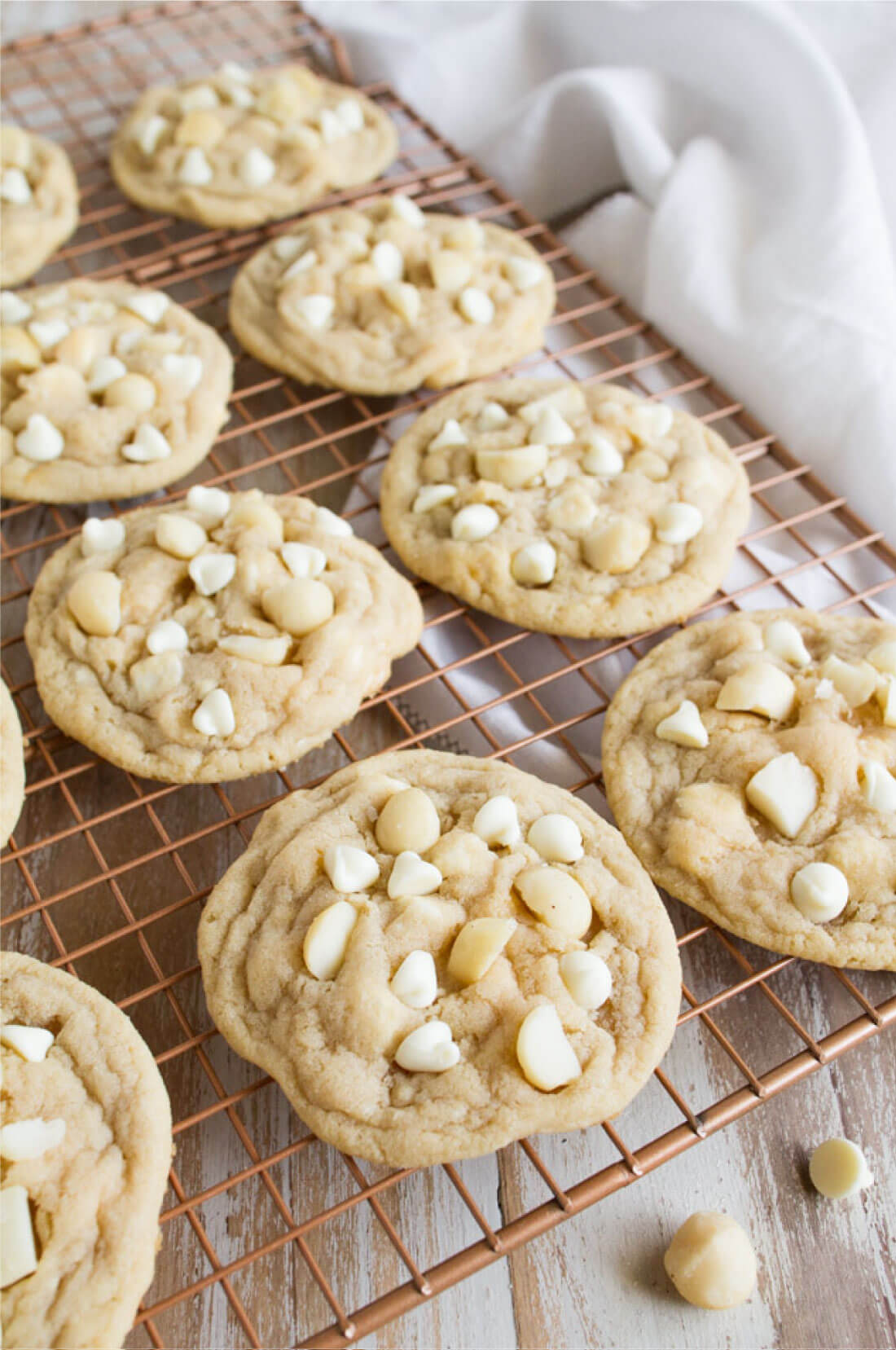 Whole rack of White Chocolate Macadamia Nut Cookies 