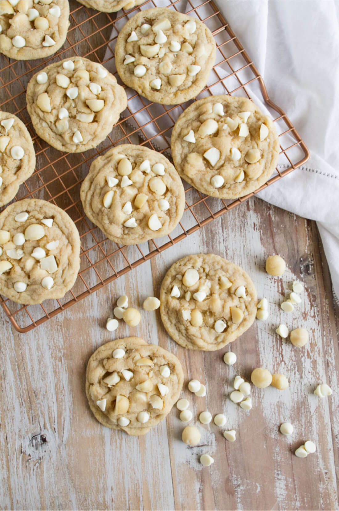 You won't find a better White Chocolate Macadamia Nut Cookies recipe - rich and sweet, these will knock you off your feet from www.thirtyhandmadedays.com