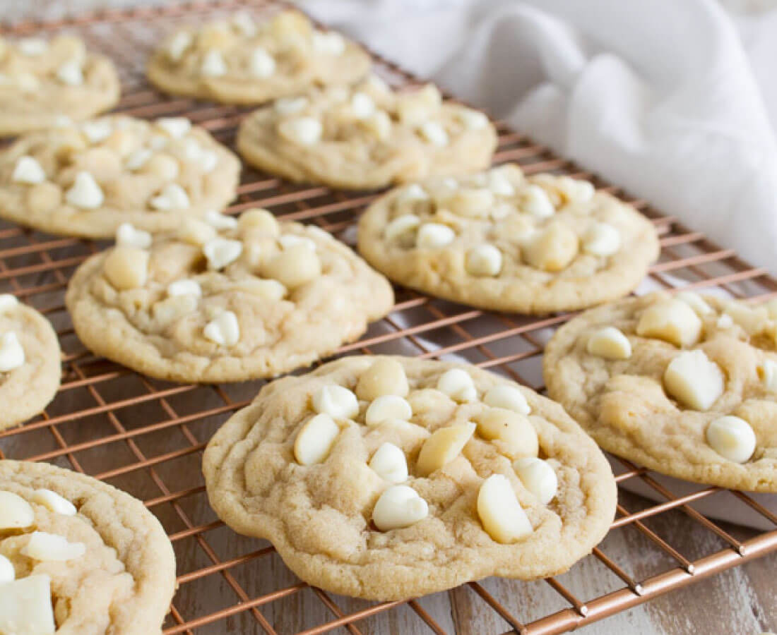 You won't find a better White Chocolate Macadamia Nut Cookies recipe - rich and sweet, these will knock you off your feet. 