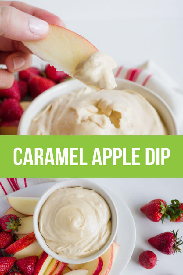 Creamy Caramel Apple Dip - a family favorite dip for fruit from www.thirtyhandmadedays.com