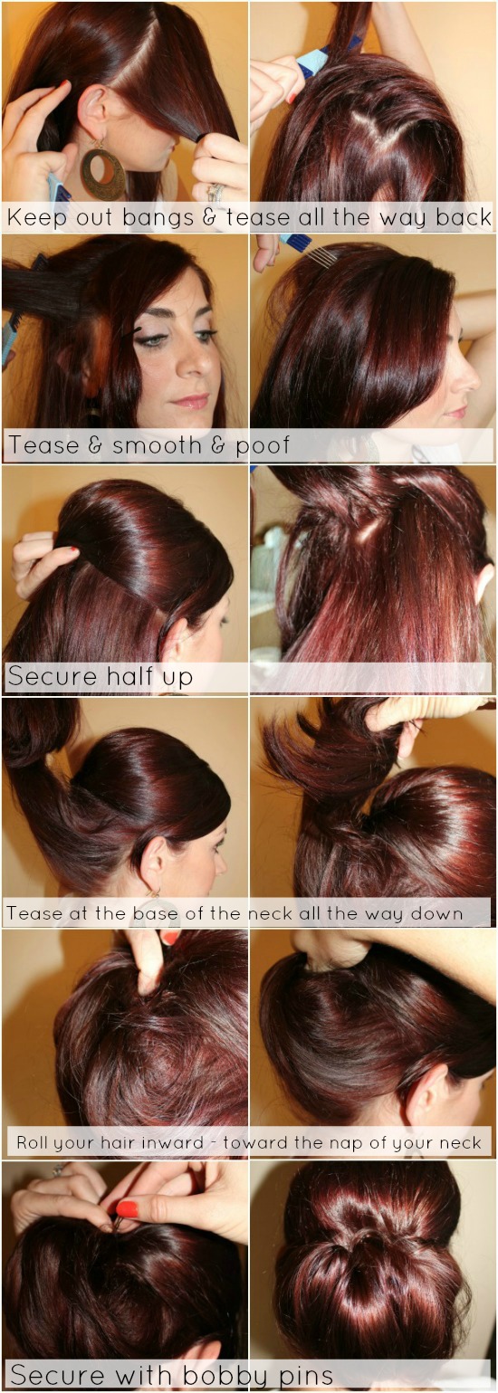 Hair Tutorial Low Chignon With Poof