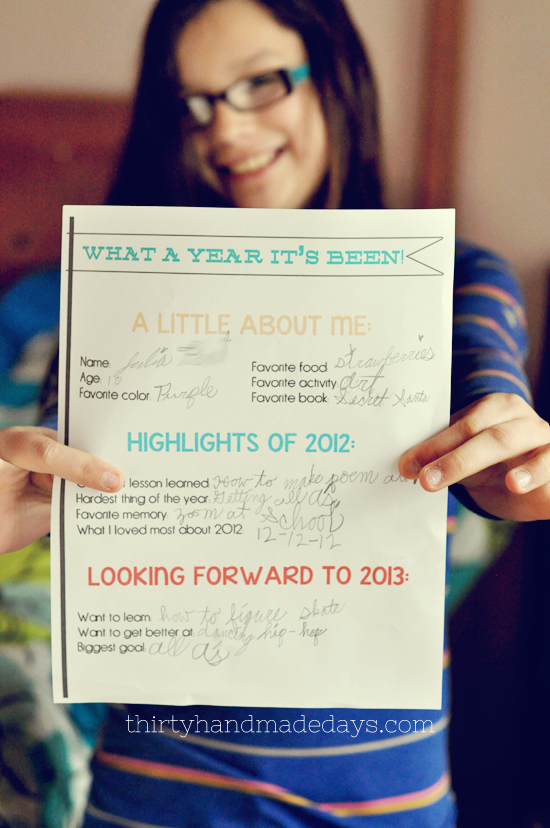Kids New Year Resolutions