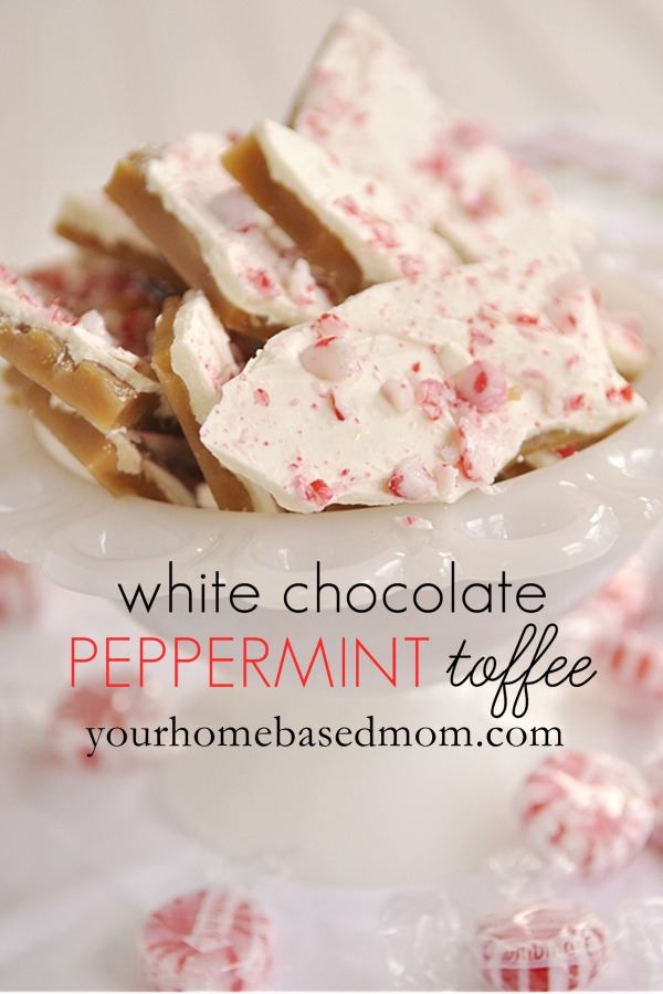 White Chocolate Peppermint Toffee