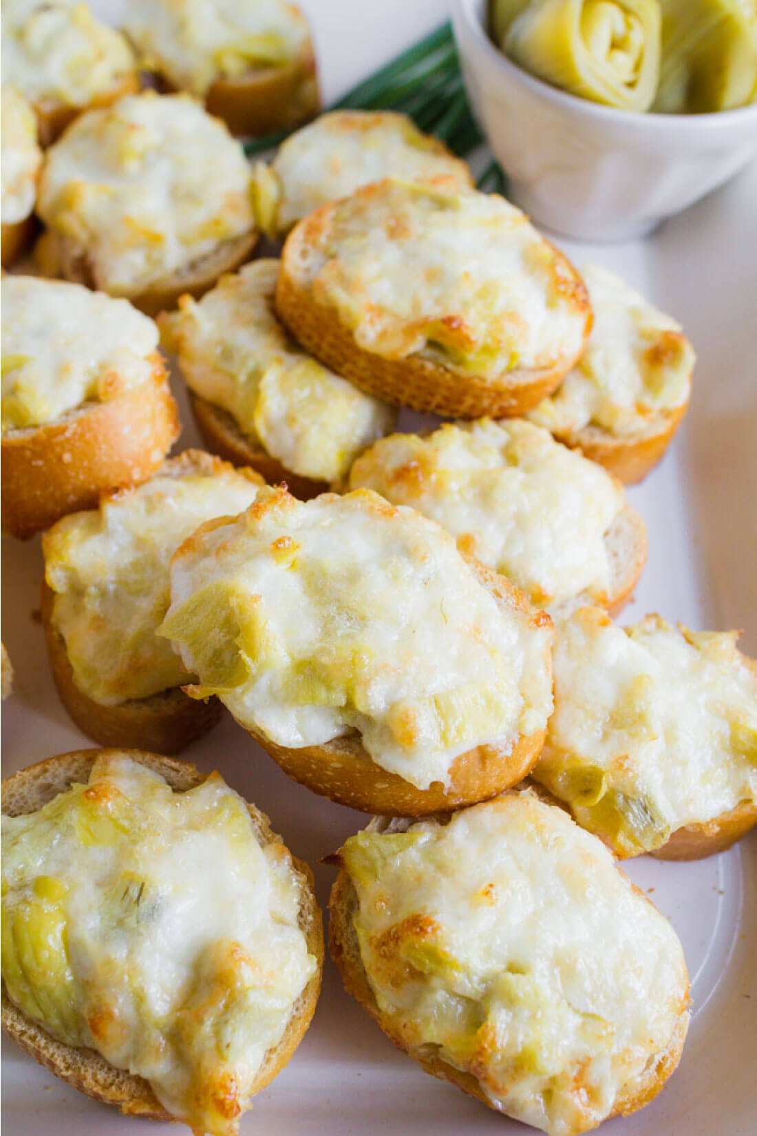 Artichoke Cheese Bread - an easy to make, delicious appetizer! Up close. 
