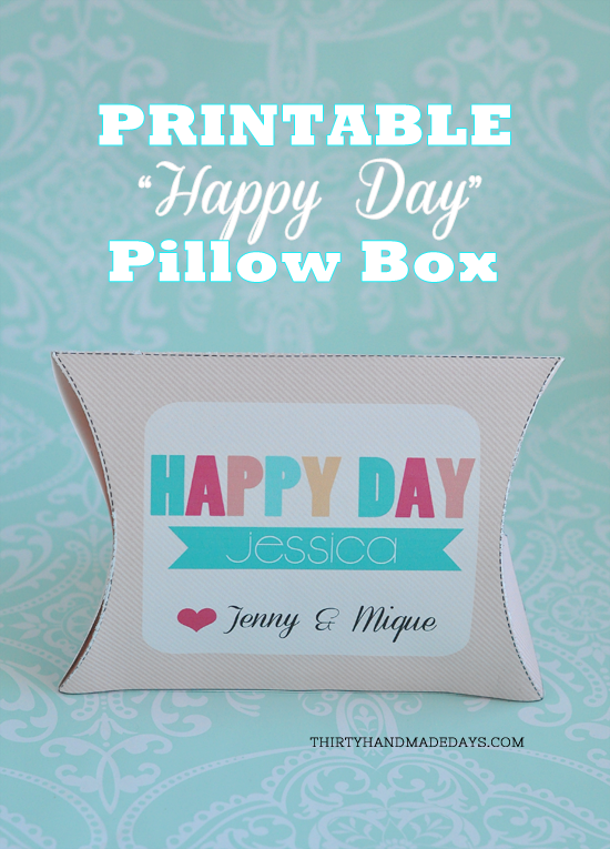 Birthday Box Template printable