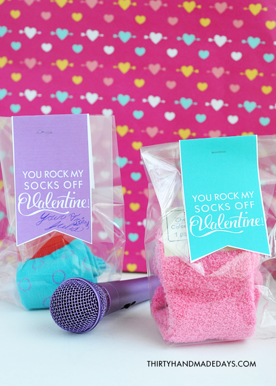 You Rock My Socks Off Valentine! printable