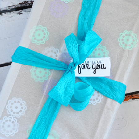 Confetti Gift Wrap from @30daysblog
